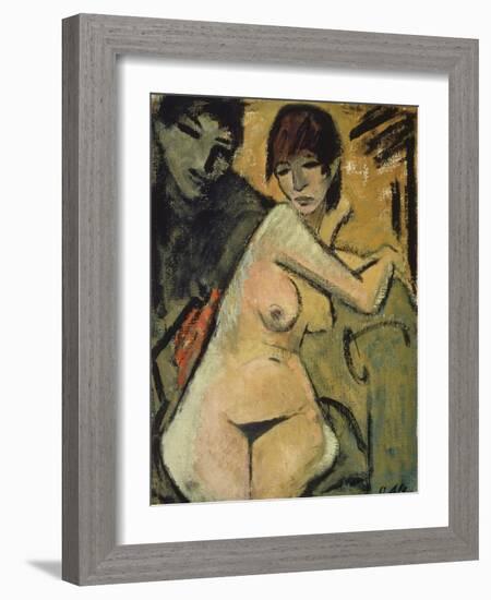 Liebespaar. Couple. Um 1920-Otto Mueller-Framed Giclee Print