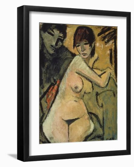 Liebespaar. Couple. Um 1920-Otto Mueller-Framed Giclee Print