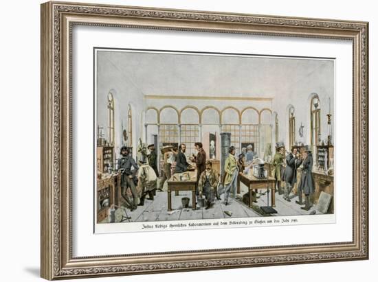 Liebig in His Laboratory-Wilhelm Trautschold-Framed Art Print