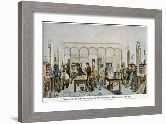 Liebig in His Laboratory-Wilhelm Trautschold-Framed Art Print