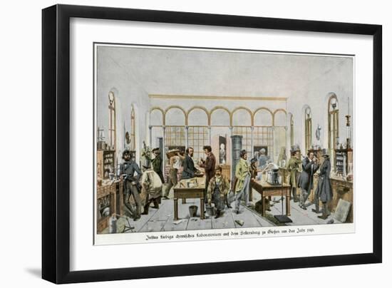 Liebig in His Laboratory-Wilhelm Trautschold-Framed Art Print