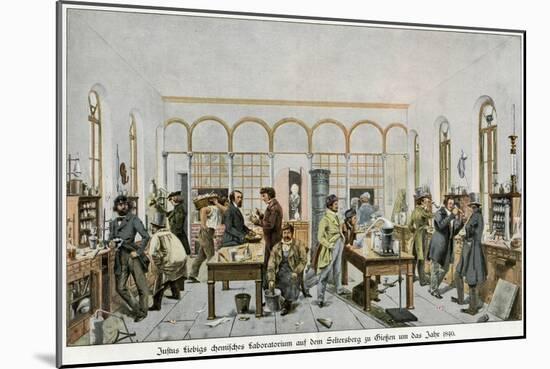 Liebig in His Laboratory-Wilhelm Trautschold-Mounted Art Print