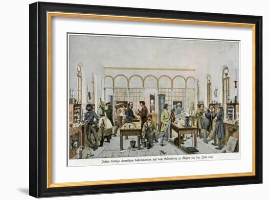 Liebig in His Laboratory-Wilhelm Trautschold-Framed Art Print