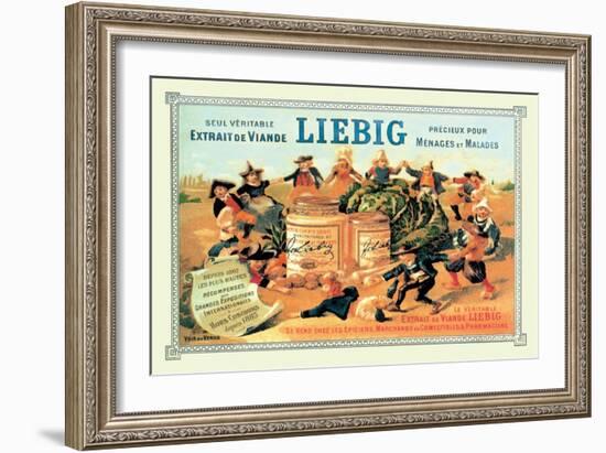 Liebig, Meat Extract, c.1889-Th?ophile Alexandre Steinlen-Framed Art Print