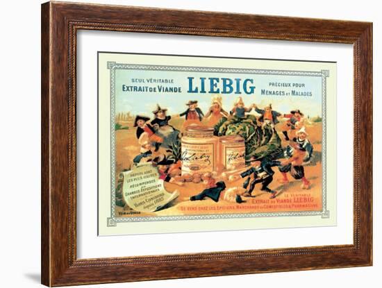 Liebig, Meat Extract, c.1889-Th?ophile Alexandre Steinlen-Framed Art Print