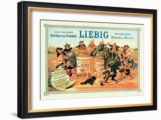 Liebig, Meat Extract, c.1889-Th?ophile Alexandre Steinlen-Framed Art Print