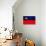 Liechtenstein Flag Design with Wood Patterning - Flags of the World Series-Philippe Hugonnard-Art Print displayed on a wall