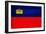 Liechtenstein Flag Design with Wood Patterning - Flags of the World Series-Philippe Hugonnard-Framed Art Print