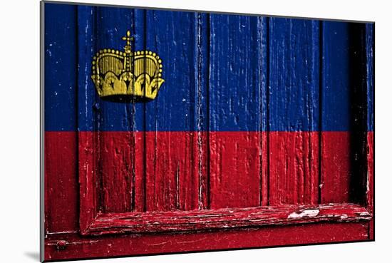 Liechtenstein Flag-budastock-Mounted Art Print