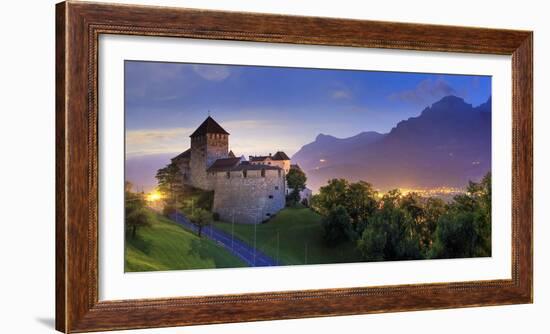 Liechtenstein, Vaduz, Vaduz Castle (Schloss Vaduz)-Michele Falzone-Framed Photographic Print
