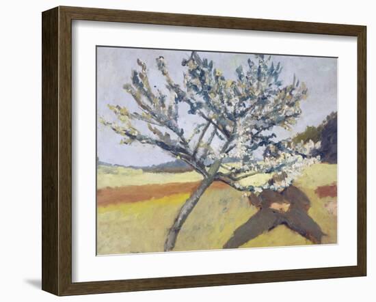 Liegender Mann Unter Bluehendem Baum, 1903-Paula Modersohn-Becker-Framed Giclee Print