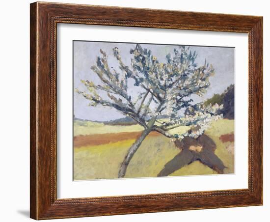 Liegender Mann Unter Bluehendem Baum, 1903-Paula Modersohn-Becker-Framed Giclee Print