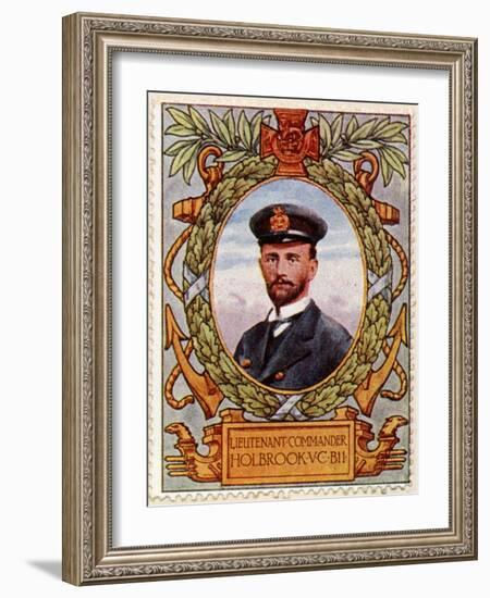 Lieut Commander Holbrook Vc Recipient 7, Stamp-null-Framed Art Print