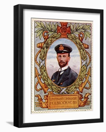 Lieut Commander Holbrook Vc Recipient 7, Stamp-null-Framed Art Print