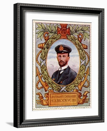 Lieut Commander Holbrook Vc Recipient 7, Stamp-null-Framed Art Print