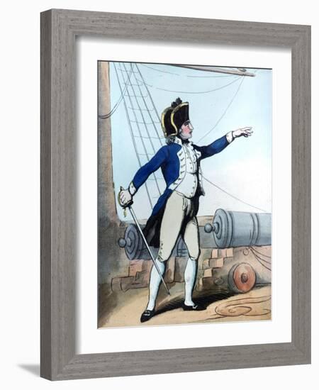 Lieutenant, 1799-Thomas Rowlandson-Framed Giclee Print