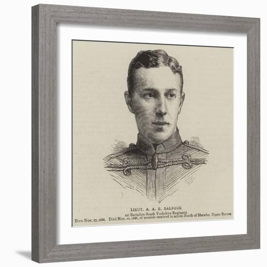 Lieutenant a A R Balfour-null-Framed Giclee Print