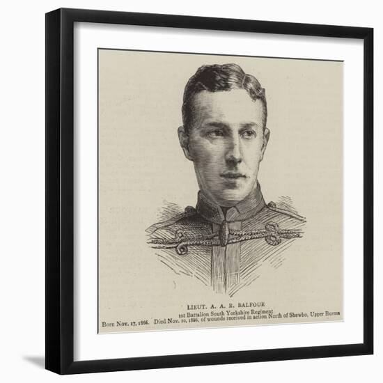 Lieutenant a A R Balfour-null-Framed Giclee Print