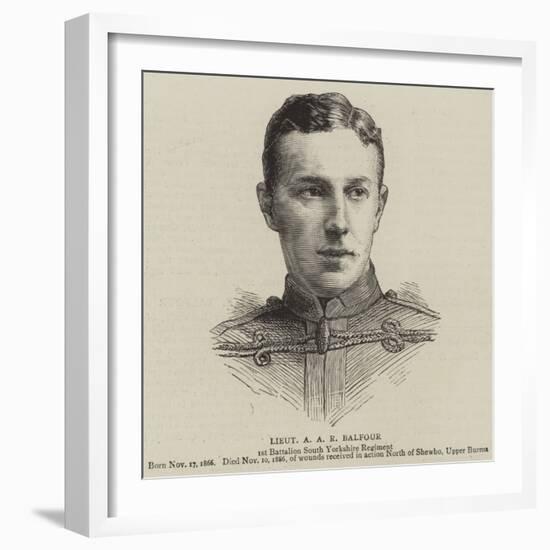 Lieutenant a A R Balfour-null-Framed Giclee Print