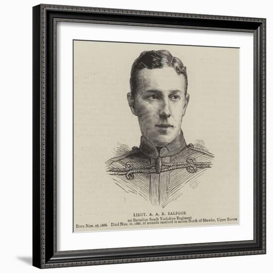 Lieutenant a A R Balfour-null-Framed Giclee Print