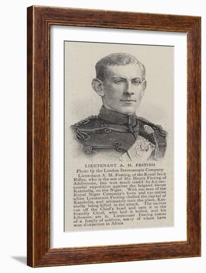 Lieutenant a H Festing-null-Framed Giclee Print