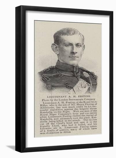 Lieutenant a H Festing-null-Framed Giclee Print