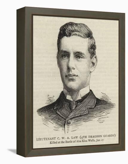 Lieutenant C W a Law, 4th Dragoon Guards-null-Framed Premier Image Canvas