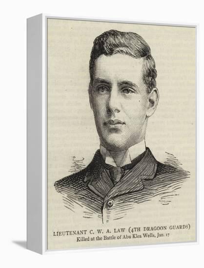 Lieutenant C W a Law, 4th Dragoon Guards-null-Framed Premier Image Canvas