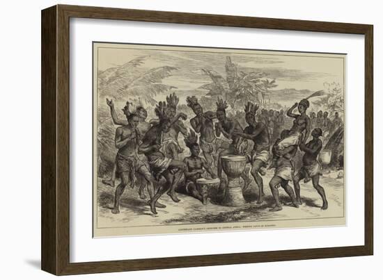 Lieutenant Cameron's Sketches in Central Africa, Wedding Dance at Kibaiyeli-Arthur Hopkins-Framed Giclee Print