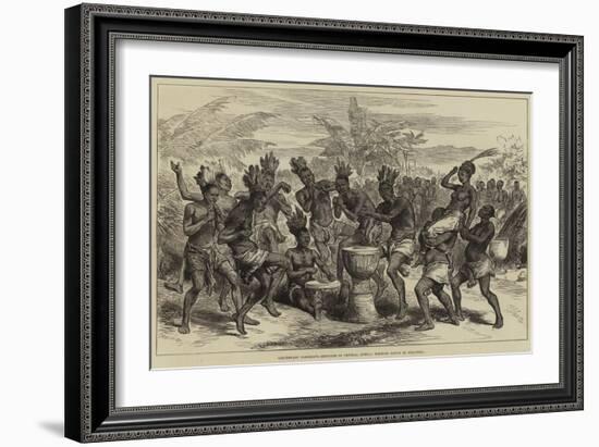 Lieutenant Cameron's Sketches in Central Africa, Wedding Dance at Kibaiyeli-Arthur Hopkins-Framed Giclee Print