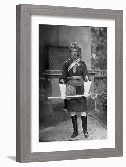 Lieutenant-Colonel Glr Richardson, Commander of the 18th Bengal Lancers, 1896-Gregory & Co-Framed Giclee Print