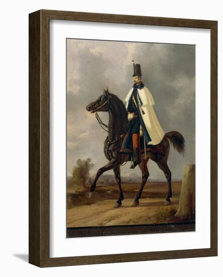 Lieutenant Colonel Officer Marching, 1814-1876-Faustino Joli-Framed Premium Giclee Print