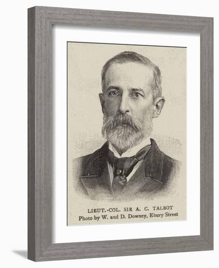 Lieutenant Colonel Sir a C Talbot-null-Framed Giclee Print