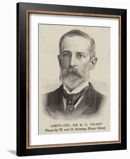 Lieutenant Colonel Sir a C Talbot-null-Framed Giclee Print