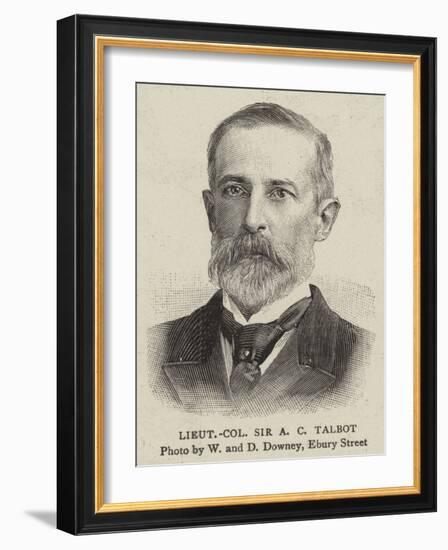 Lieutenant Colonel Sir a C Talbot-null-Framed Giclee Print