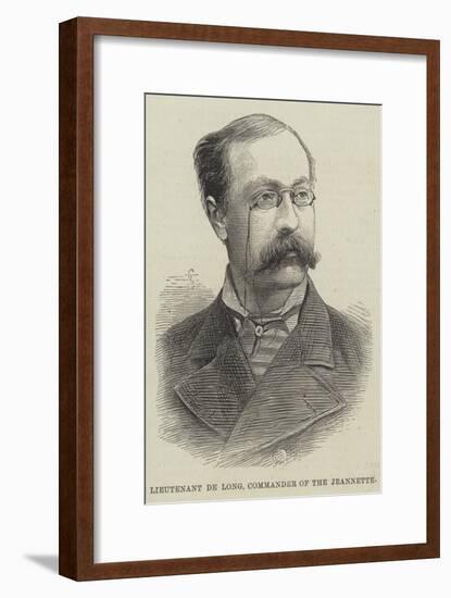 Lieutenant De Long, Commander of the Jeannette-null-Framed Giclee Print