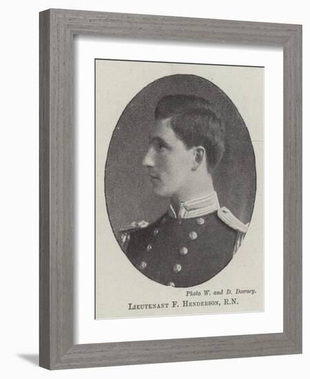 Lieutenant F Henderson-null-Framed Giclee Print