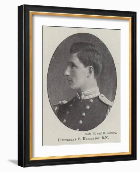 Lieutenant F Henderson-null-Framed Giclee Print