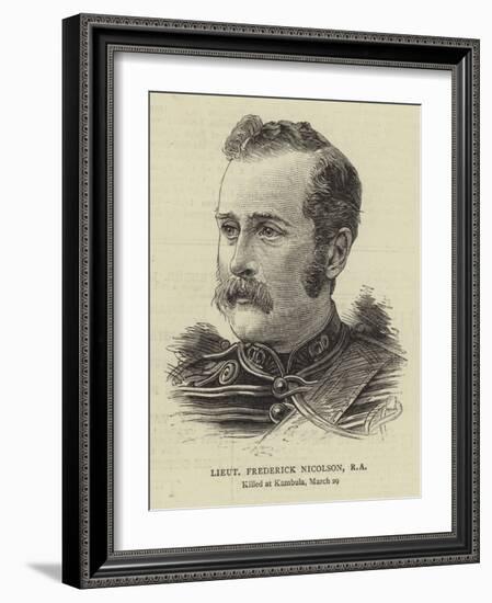 Lieutenant Frederick Nicolson-null-Framed Giclee Print