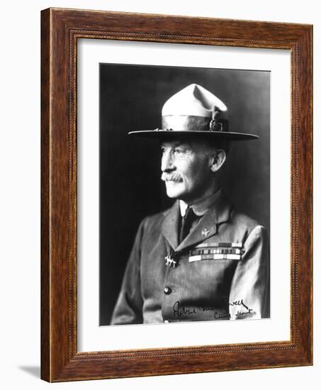 Lieutenant General Sir Robert Stephenson Smyth Baden-Powell (1857-1941)-French Photographer-Framed Photographic Print