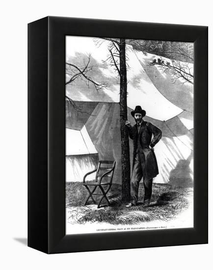 Lieutenant General Ulysses S. Grant (1822-85) at His Head-Quarters, from Harpers Weekly-Mathew Brady-Framed Premier Image Canvas