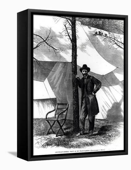 Lieutenant General Ulysses S. Grant (1822-85) at His Head-Quarters, from Harpers Weekly-Mathew Brady-Framed Premier Image Canvas