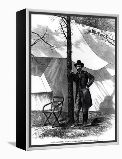 Lieutenant General Ulysses S. Grant (1822-85) at His Head-Quarters, from Harpers Weekly-Mathew Brady-Framed Premier Image Canvas