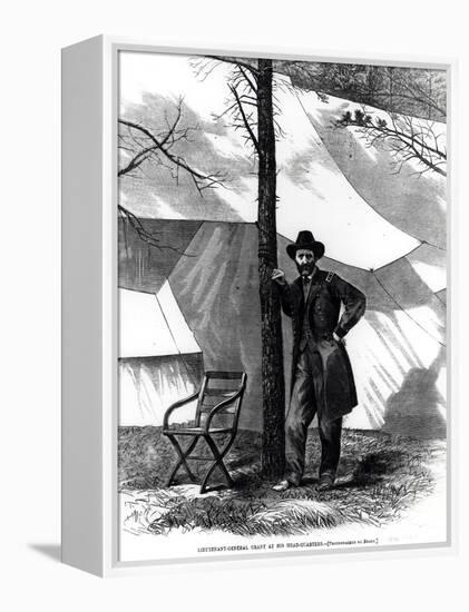 Lieutenant General Ulysses S. Grant (1822-85) at His Head-Quarters, from Harpers Weekly-Mathew Brady-Framed Premier Image Canvas