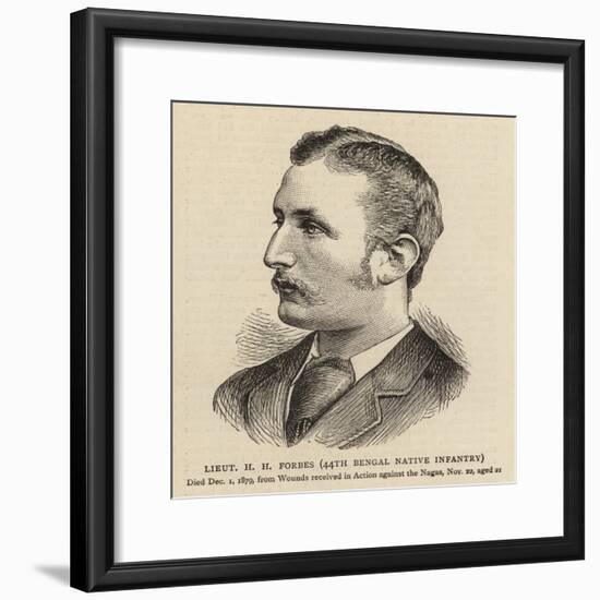 Lieutenant H H Forbes, 44th Bengal Native Infantry-null-Framed Giclee Print