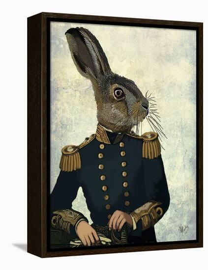 Lieutenant Hare-Fab Funky-Framed Stretched Canvas