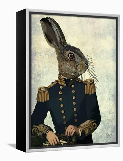 Lieutenant Hare-Fab Funky-Framed Stretched Canvas