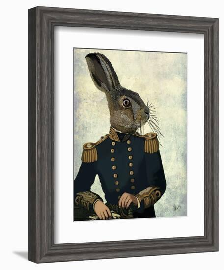 Lieutenant Hare-Fab Funky-Framed Art Print
