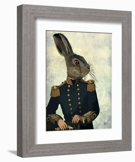 Lieutenant Hare-Fab Funky-Framed Art Print