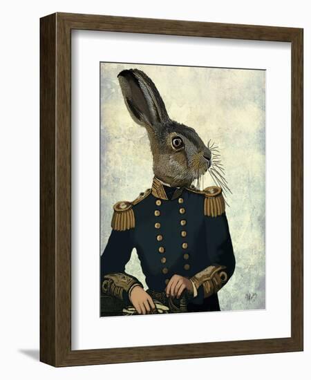 Lieutenant Hare-Fab Funky-Framed Art Print